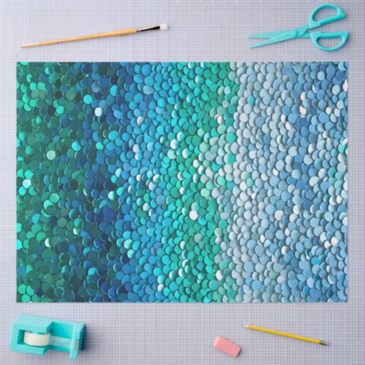Kleurrijke Sequin Art Tissue Paper Tissuepapier (Craft)