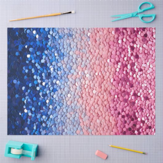Kleurrijke Sequin Art Tissue Paper Tissuepapier (Craft)