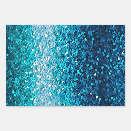 Kleurrijke Sequin Art Wrapping Paper Sheets (Voorkant 2)