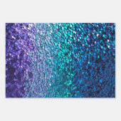 Kleurrijke Sequin Art Wrapping Paper Sheets (Voorkant)