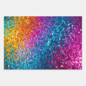 Kleurrijke Sequin Art Wrapping Paper Sheets (Voorkant 2)