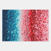 Kleurrijke Sequin Art Wrapping Paper Sheets (Voorkant 3)