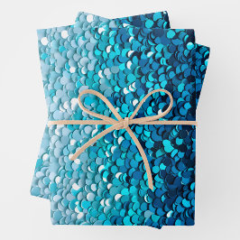 Kleurrijke Sequin Art Wrapping Paper Sheets