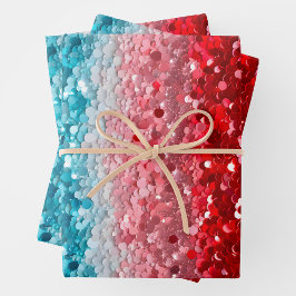 Kleurrijke Sequin Art Wrapping Paper Sheets