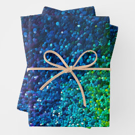 Kleurrijke Sequin Art Wrapping Paper Sheets