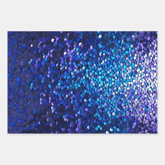 Kleurrijke Sequin Art Wrapping Paper Sheets (Voorkant 3)