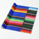 Kleurrijke serape strepen cadeaupapier (Uitgerold)