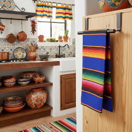 Kleurrijke serape strepen keukendoek theedoek
