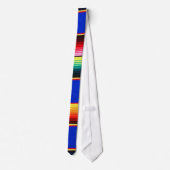 kleurrijke serape strepen stropdas (Achterkant)