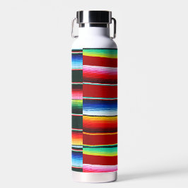 kleurrijke serape strepen waterfles
