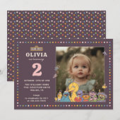  kleurrijke Sesamstraat verjaardagsfoto Kaart (Voorkant / Achterkant)