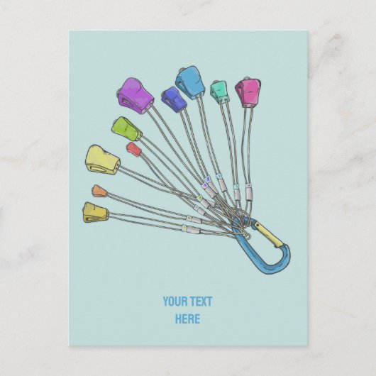 Kleurrijke set klimmende noten briefkaart (Voorkant)