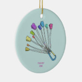 Kleurrijke set klimmende noten keramisch ornament (Rechts)