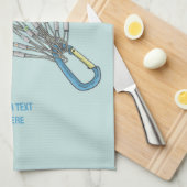 Kleurrijke set klimmende noten theedoek (Quarter Fold)