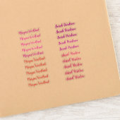 Kleurrijke set van 20 Labels, Transparant Naam Sti Sticker