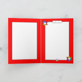 Kleurrijke Shabbat Shalom Menorah in Magen David Kaart (Binnen)