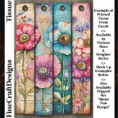 Kleurrijke Shabby Chic Poppies DL6L Decoupage Tissuepapier