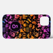 Kleurrijke Shakespeare-pictogrammen op zwart Case-Mate iPhone Case (Achterkant (horizontaal))
