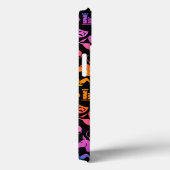 Kleurrijke Shakespeare-pictogrammen op zwart Case-Mate iPhone Case (Achterkant / Rechts)