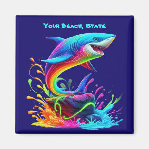 Kleurrijke Shark Splash Magneet
