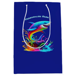 Kleurrijke Shark Splash- Medium Cadeauzakje