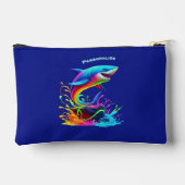 Kleurrijke Shark Splash Ritszak Etui (Achterkant)