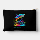 Kleurrijke Shark Splash Ritszak Etui (Achterkant)
