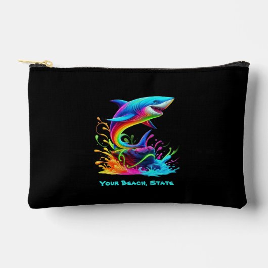 Kleurrijke Shark Splash Ritszak Etui (Voorkant)