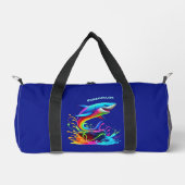 Kleurrijke Shark Splash Ritszak Plunjezak (Voorkant)