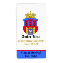 Kleurrijke Shield Home Made Bierlabels Etiket