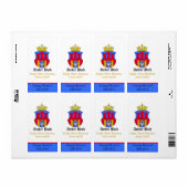 Kleurrijke Shield Home Made Bierlabels Etiket (Full Sheet)