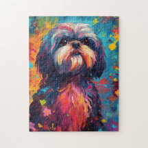 Kleurrijke Shih Tzu
