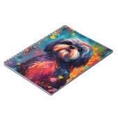 Kleurrijke Shih Tzu Notitieboek (Linkerzijde)