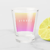 Kleurrijke Shot Glass Cheers - Verse kleuren Shot Glas (Achterkant)