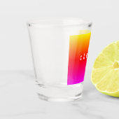 Kleurrijke Shot Glass Cheers - Verse kleuren Shot Glas (Links)