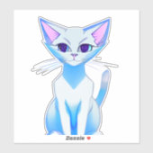 Kleurrijke Siamese kat Sticker (Vel)