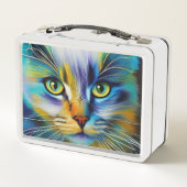 Kleurrijke Siamese kitten van dichtbij (Achterkant)