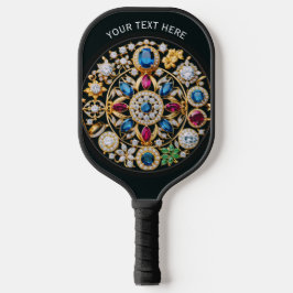 Kleurrijke sieraden Pareltjes edelstenen edelstene Pickleball Paddle