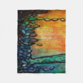 Kleurrijke sierboom en bladluis fleece deken (Voorkant)