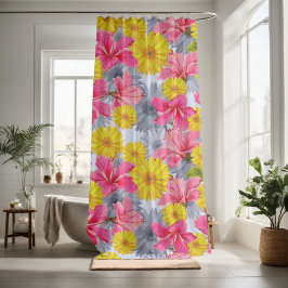 Kleurrijke sierlijke eye-catching douchegordijn