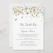 Kleurrijke sierlijke wild doen we nog steeds gelof kaart (Voorkant)