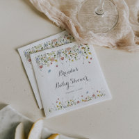 Kleurrijke sierlijke wilde bloemen Baby shower
