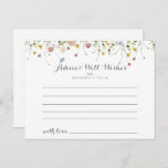 Kleurrijke sierlijke wilde bloemen bruiloft advies briefkaart<br><div class="desc">Deze kleurrijke sierlijke wilde bloemen trouwadvies kaart is perfect voor een rustieke bruiloft. Het ontwerp is voorzien van handbeschilderde waterverf met mooie roze, blush, blauw, marineblauw, geel, paarse en groene wilde bloemen. Deze kaarten zijn ideaal voor een bruiloft, vrijgezellenfeest, baby shower, afstudeerfeest & meer. Personaliseer de kaarten met de namen...</div>