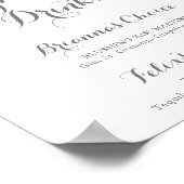 Kleurrijke sierlijke wilde bloemen handtekening Dr Poster (Hoek)