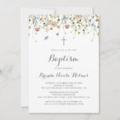 Kleurrijke sierlijke wilde bloemen kalligrafie doo kaart (Voorkant)