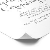 Kleurrijke sierlijke wilde bloemen unplugged cerem poster (Hoek)