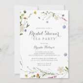 Kleurrijke sierlijke wilde Vrijgezellenfeest Tea P Kaart (Voorkant)