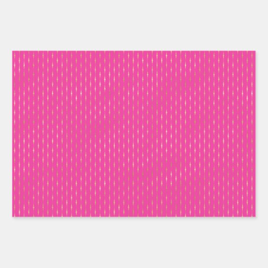 Kleurrijke siervoorwerpen Reeks papierblad 3 ompak Inpakpapier Vel (Voorkant 3)