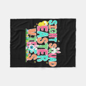 Kleurrijke Sight Squad Easter Vibes Optometric Tec Fleece Deken (Voorkant (Horizontaal))