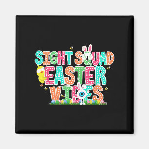 Kleurrijke Sight Squad Easter Vibes Optometric Tec Magneet